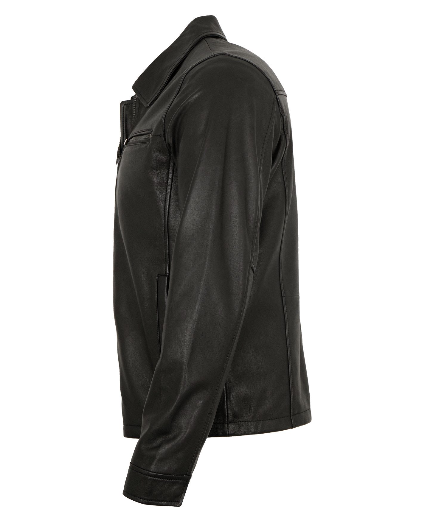 Jilani Lederjacke Leon Jilani - Herren Lederjacke Lammnappa schwarz günstig online kaufen