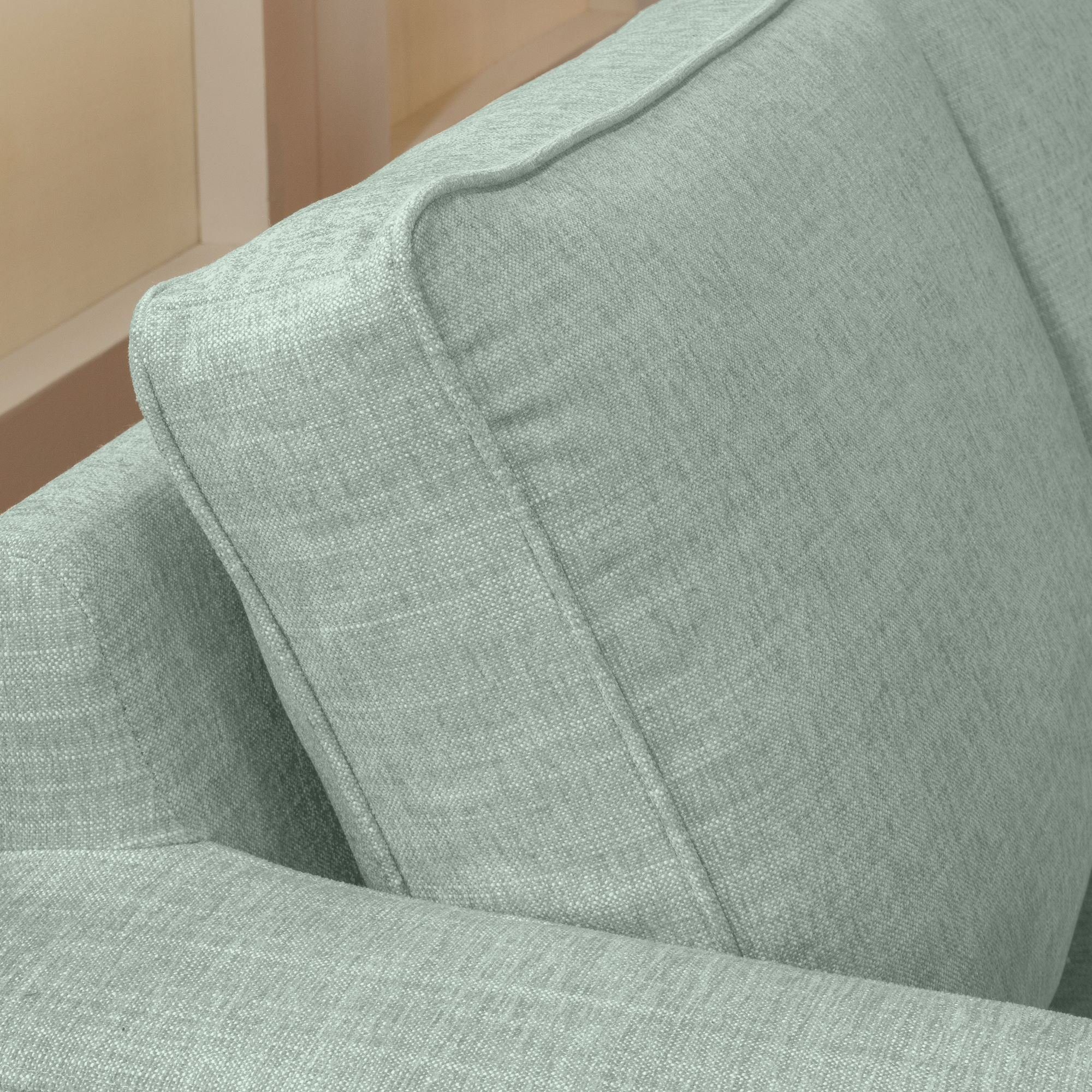 Kasia Sofa inkl. hochwertig Buche Kessel Sitz Chenille Versand Sofa aufm Teile, 1 natur, Kostenlosem 2-Sitzer verarbeitet,bequemer Sparpreis Bezug 58