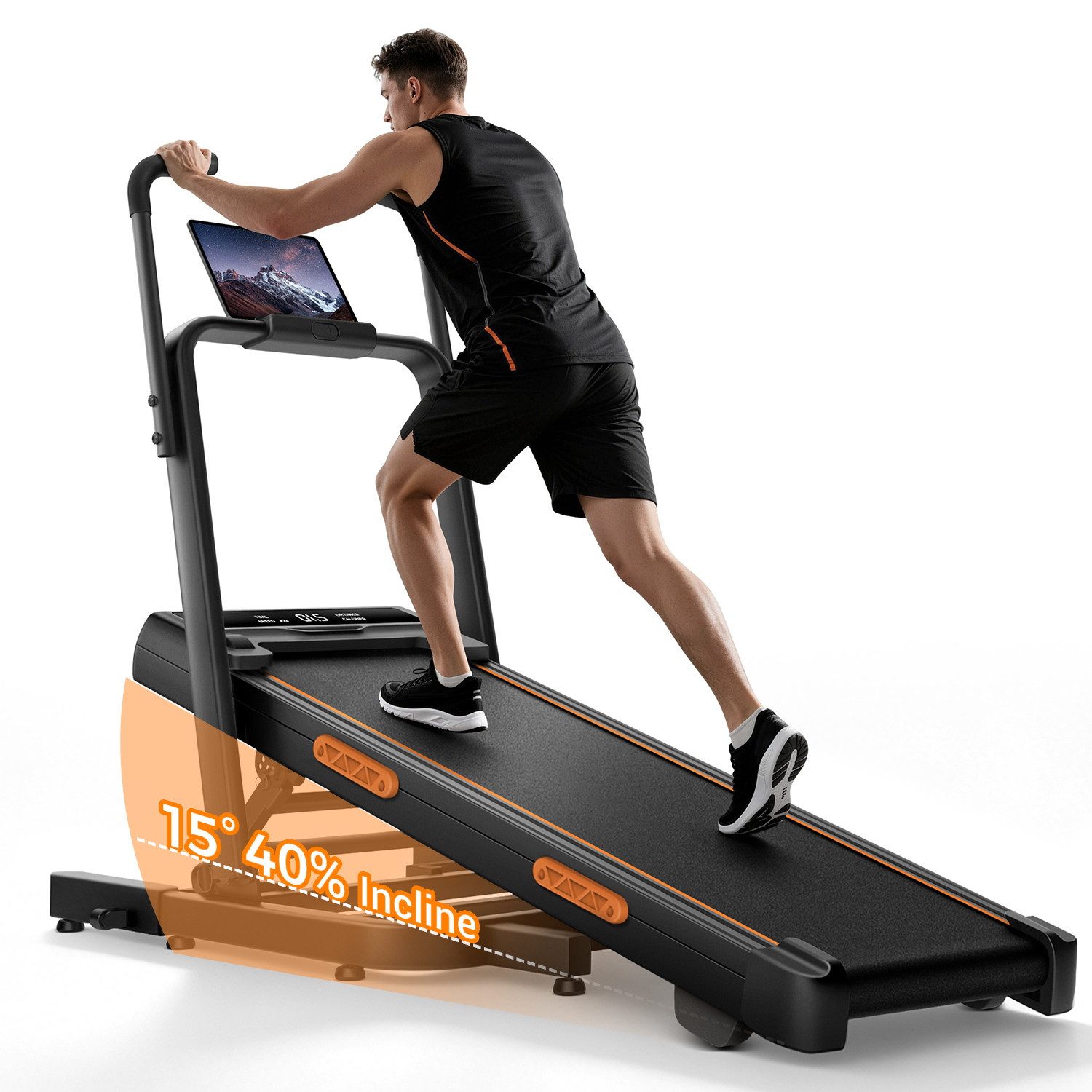 ROBORE Laufband X5FD, 0–40 % Steigung, 1–12 km/h, 159 kg Belastbarkeit