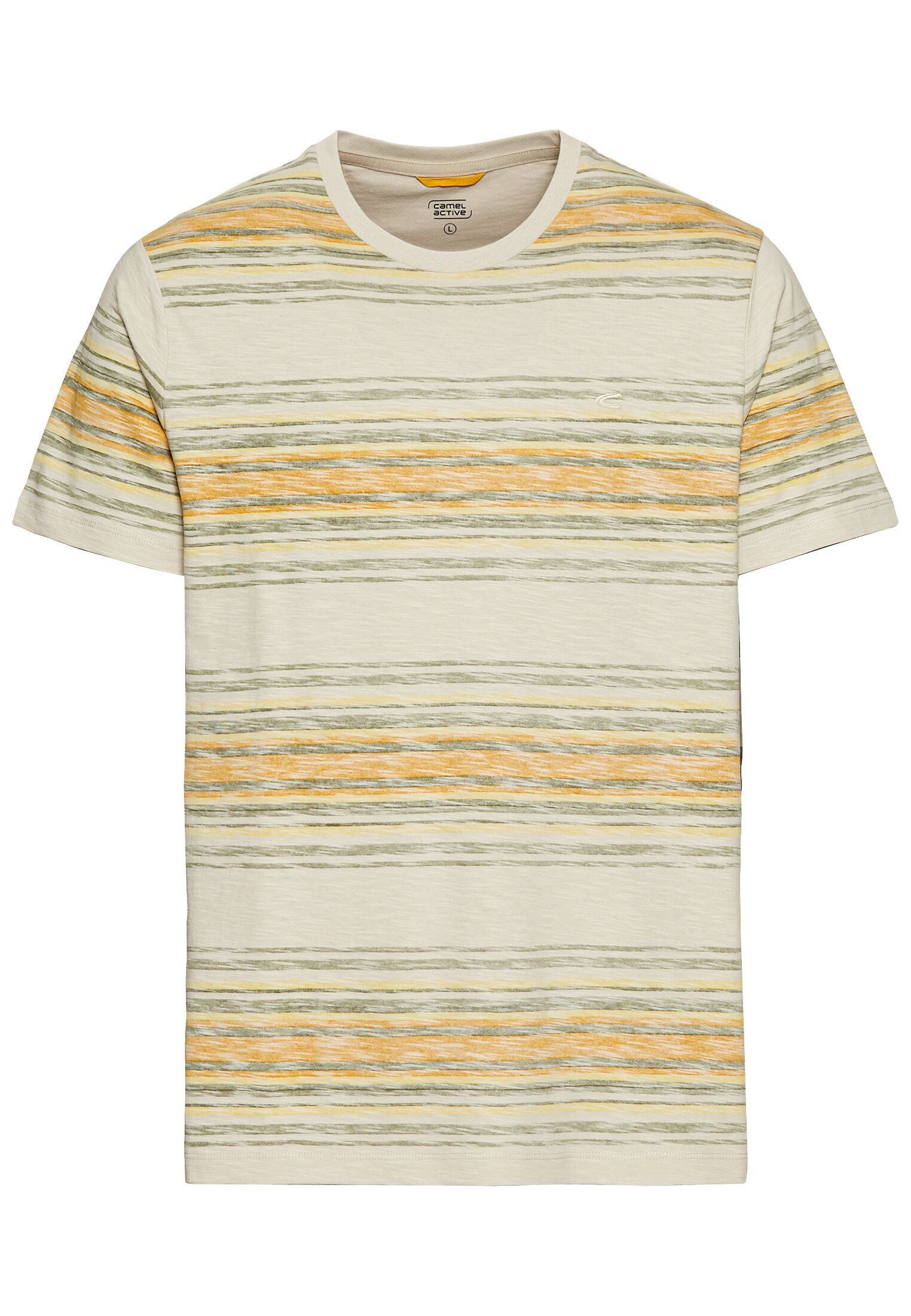 camel active T-Shirt aus Baumwolle Kurzarm günstig online kaufen