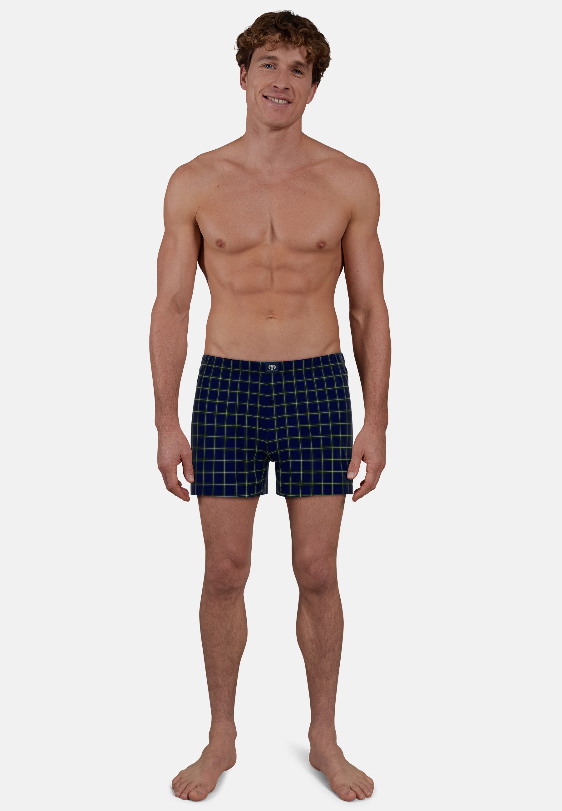 CECEBA Boxershorts CECEBA Herren Boxershort blau längsgestreift 2er P (2-St günstig online kaufen