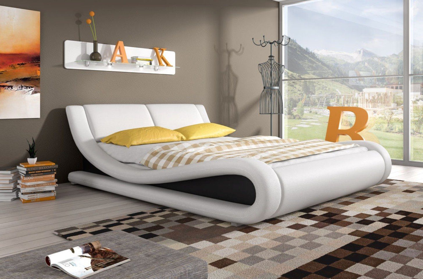 JVmoebel Bett »Polsterbett Betten Bett Polster Kunstleder Designer Hotel  Doppel Luxus Design« online kaufen | OTTO