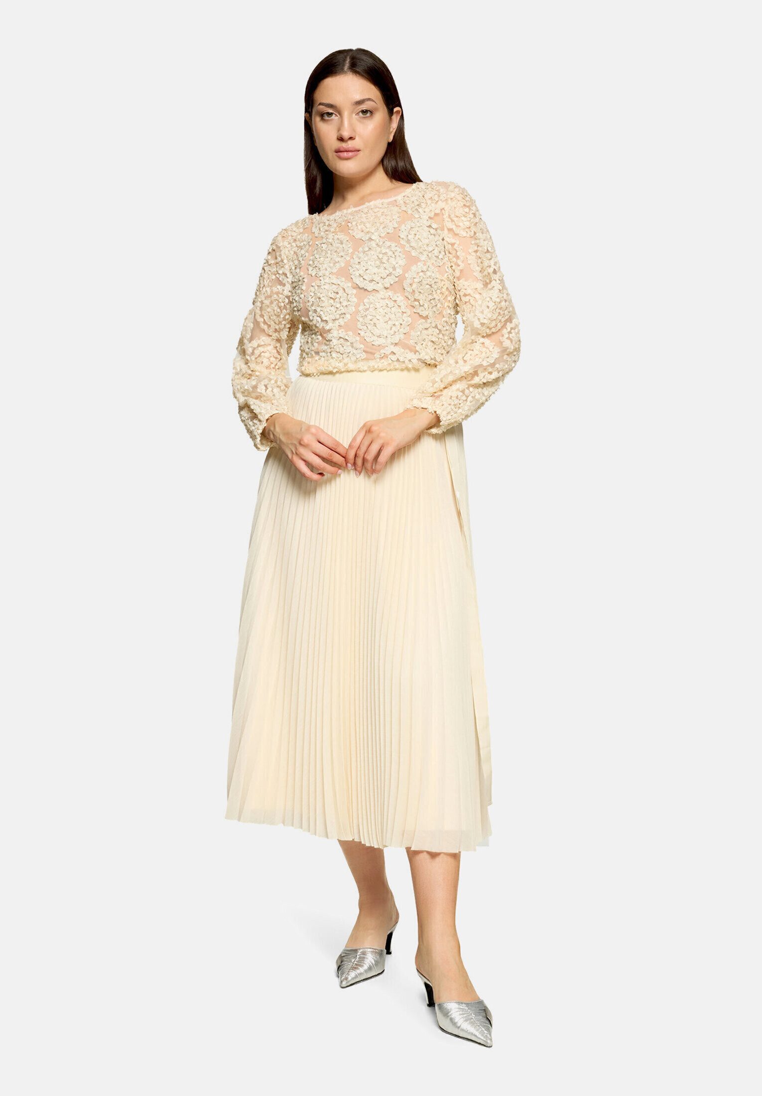 Vera Mont Maxirock Damen mit Plissee