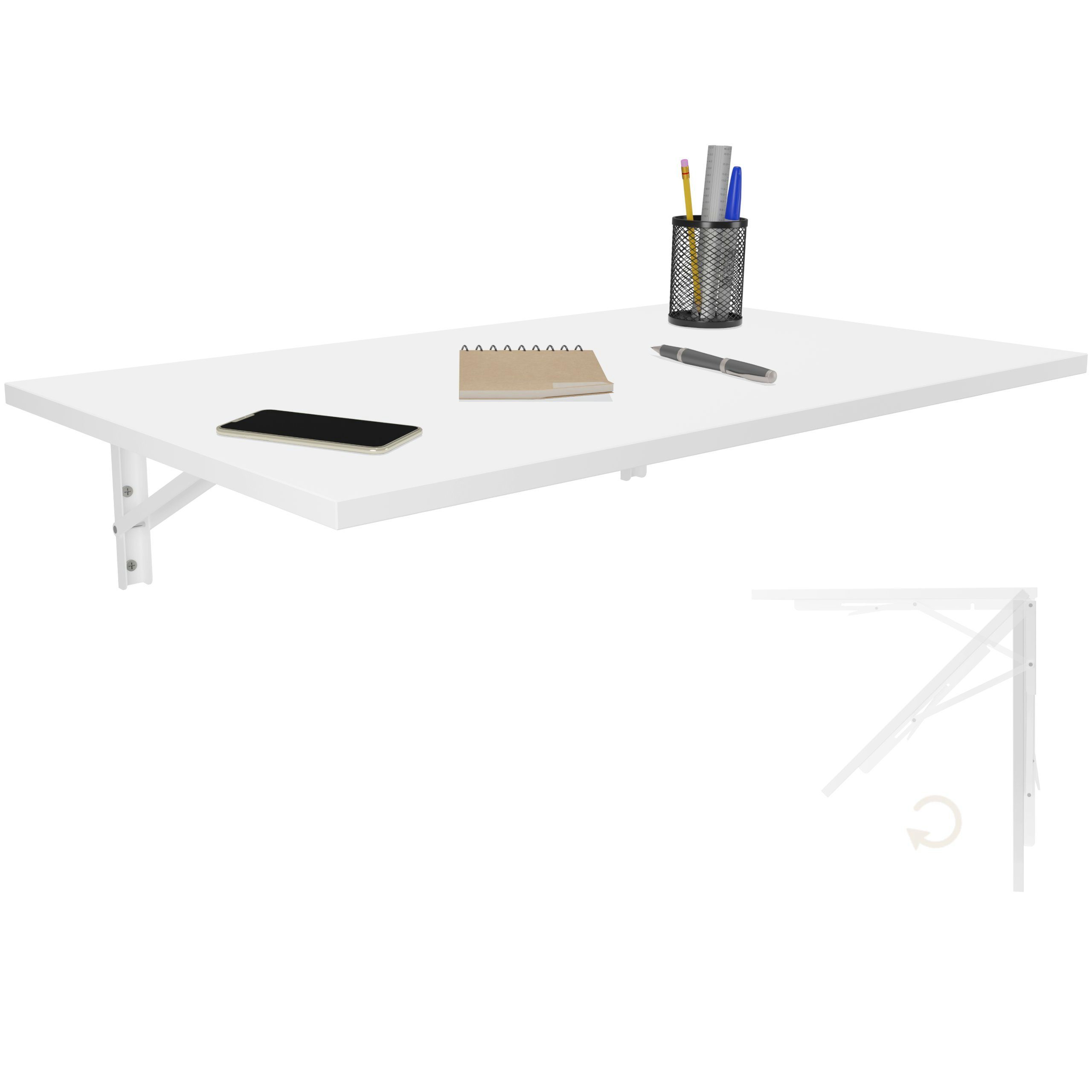 80x50 KDR Wand Küchentisch Wandklapptisch Weiß Esstisch Produktgestaltung Tisch, Schreibtisch Klapptisch