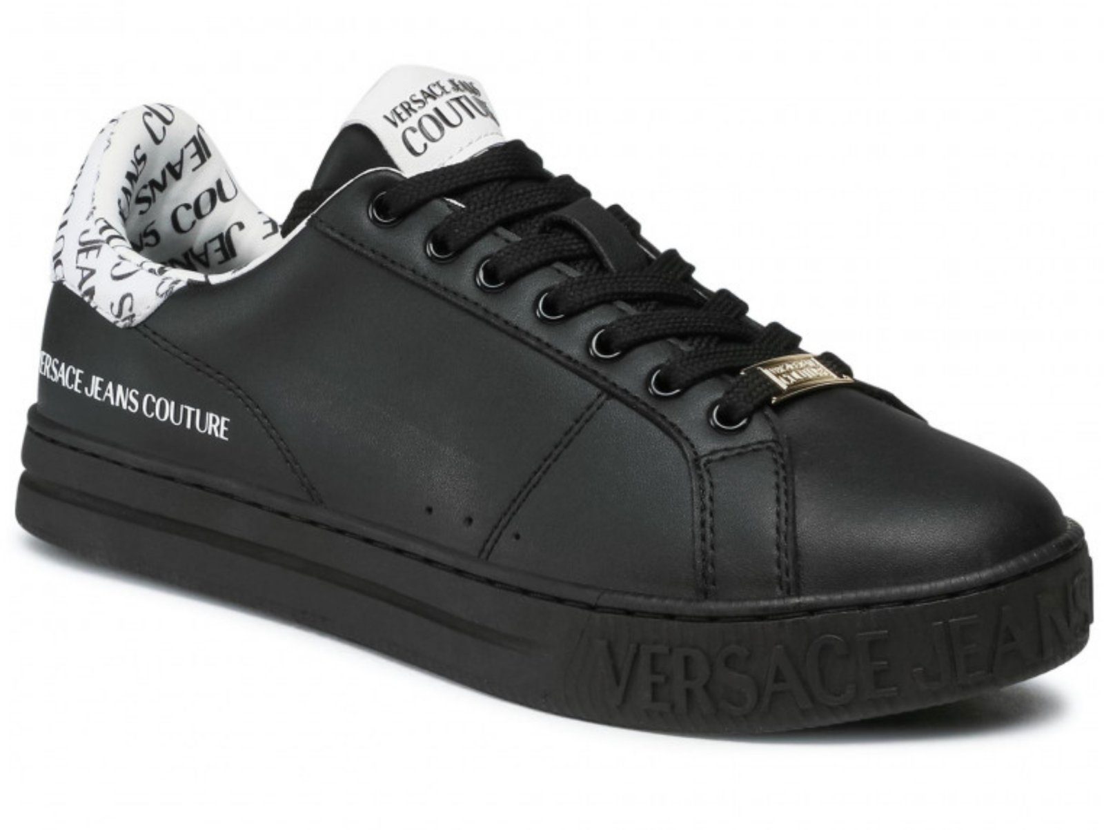 Versace VERSACE JEANS COUTURE Multi Logo Trainers Low-Top Sneakers Schuhe S günstig online kaufen