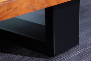 riess-ambiente Sideboard MAMMUT 160cm honigfarben (Einzelartikel, 1 St), Massivholz · Baumkante · Metall · Kommode · Wohnzimmer