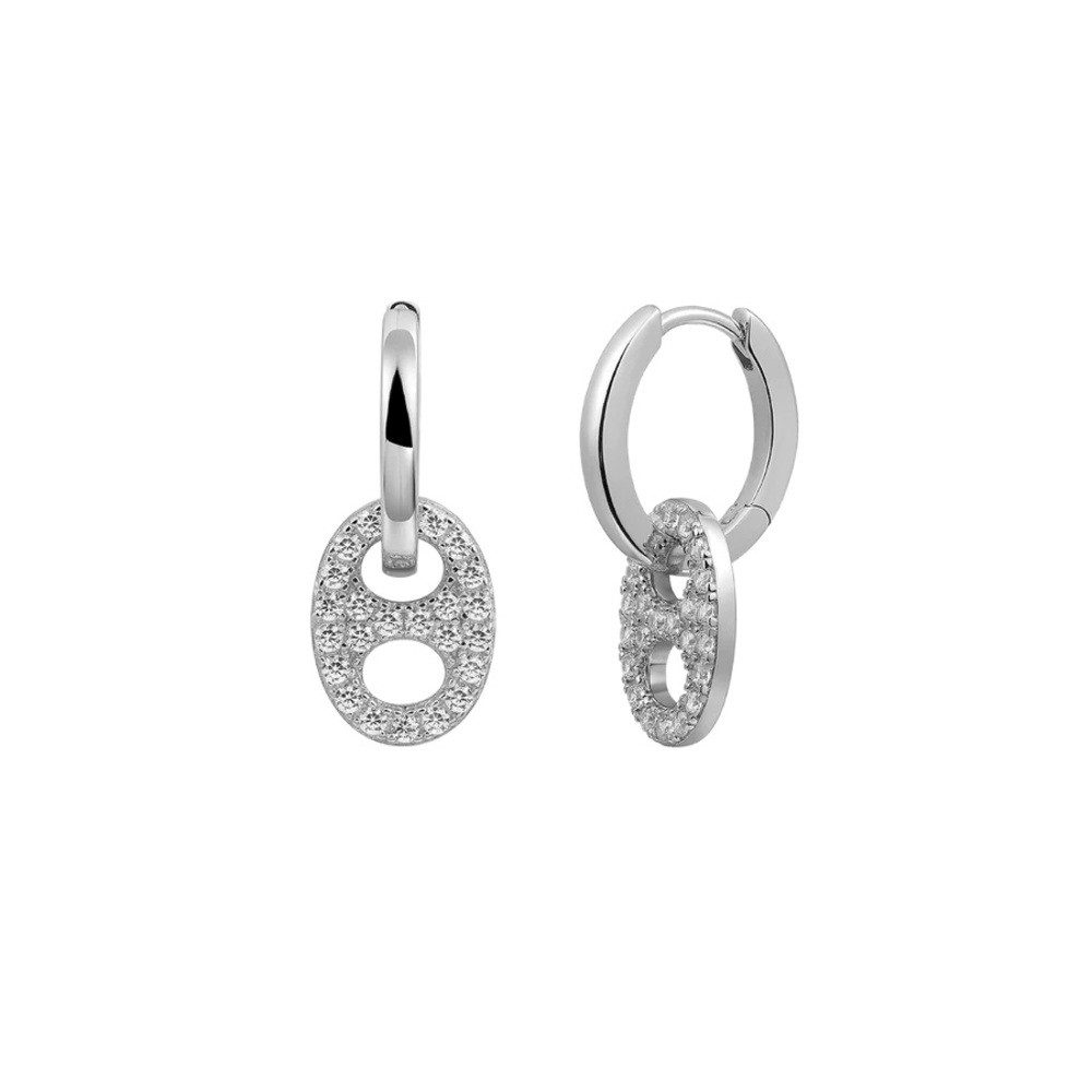 Paar Ohrstecker XS91417 Ohrringe Creolen Damen Timeless Zirkonia Sterling-Silber