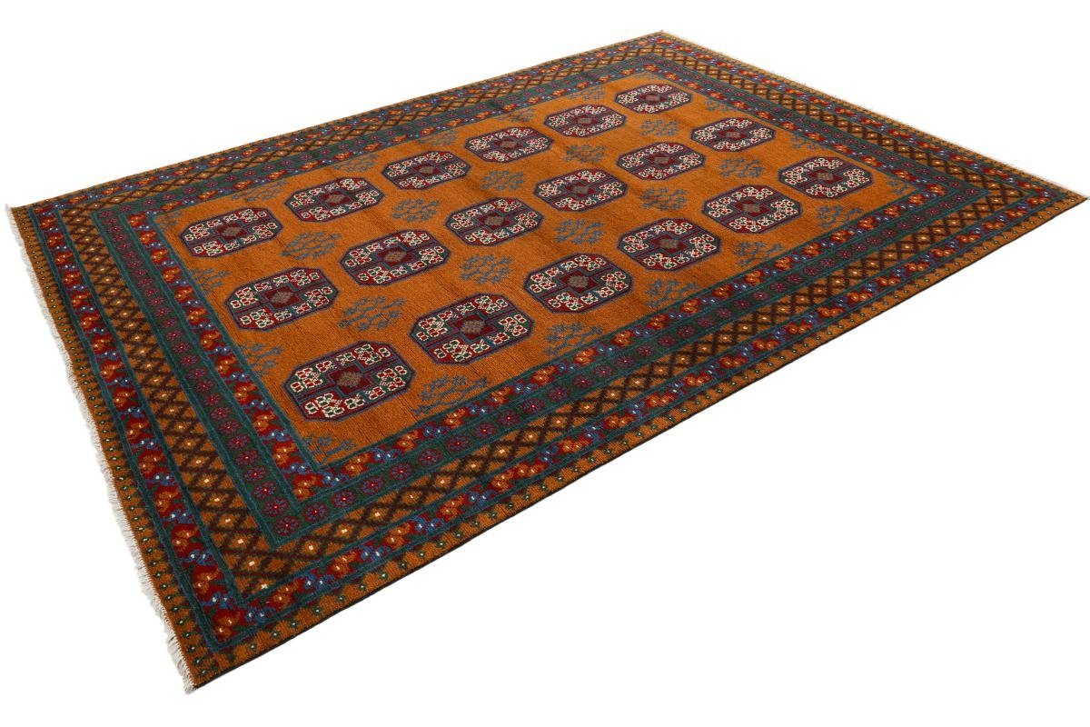 Orientteppich Afghan Akhche 206x297 Handgeknüpfter Nain mm Orientteppich, 6 Trading, Limited rechteckig, Höhe