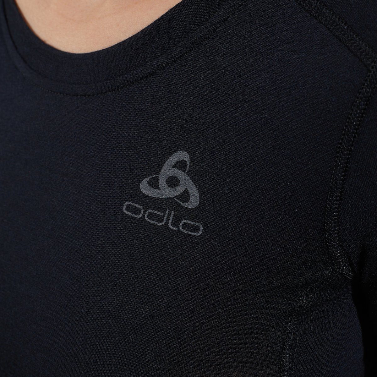 Odlo Funktionsshirt BL TOP crew neck l/s-MERINO 200 Kurzarm, Rundhalsausschnitt, schnell trocknend, atmungsaktiv