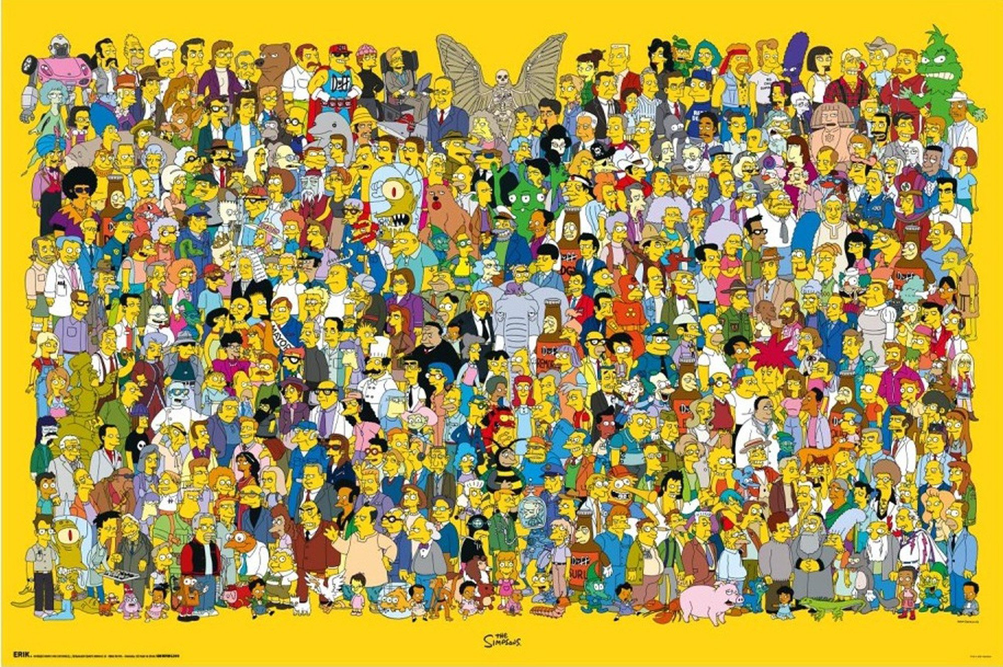 Poster The Simpsons - Full Cast - Poster 61x91,5 cm