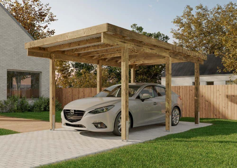 Alpholz Einzelcarport Sardinien, BxT: 304x504 cm günstig online kaufen