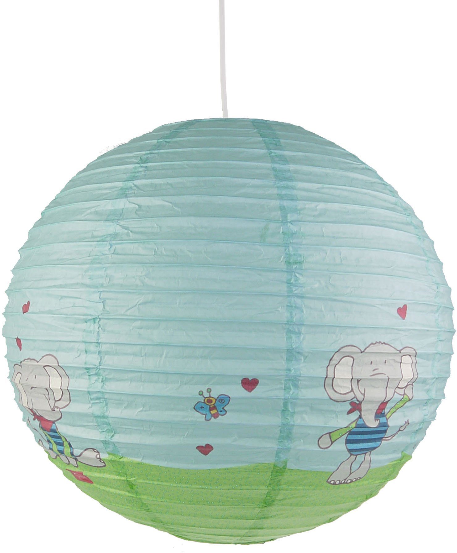niermann Hängeleuchte Papier-Pendelleuchte Lolo Lombardo, Kinderzimmer, Kinderlampe