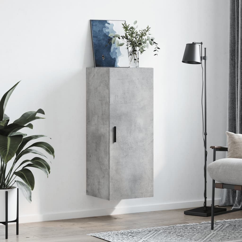 vidaXL Hängeschrank Wandschrank Betongrau 34,5x34x90 cm günstig online kaufen