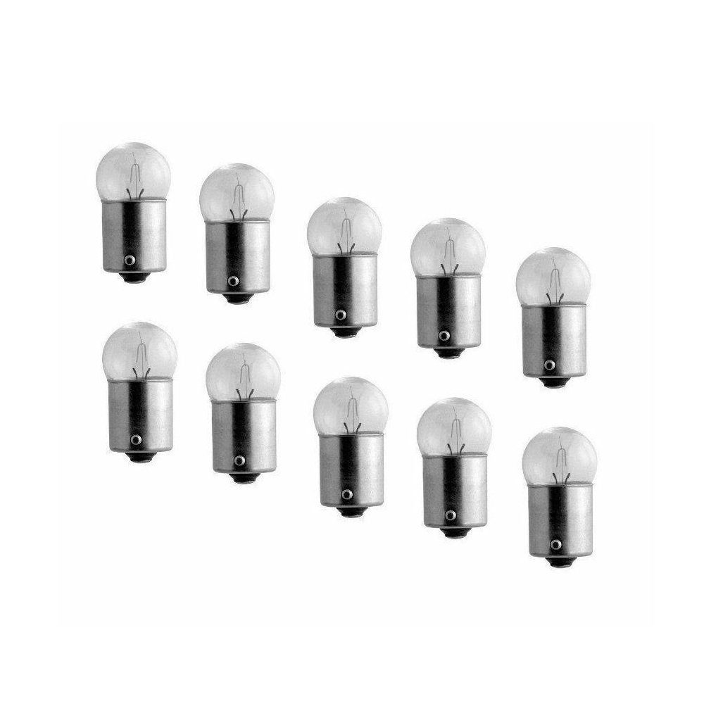 Kummert Business Rückleuchte 10x 12V 5W BA15s Glühlampe Birne KFZ PKW Stop Signal Kugelleuchte, Halogen, Warmweiß