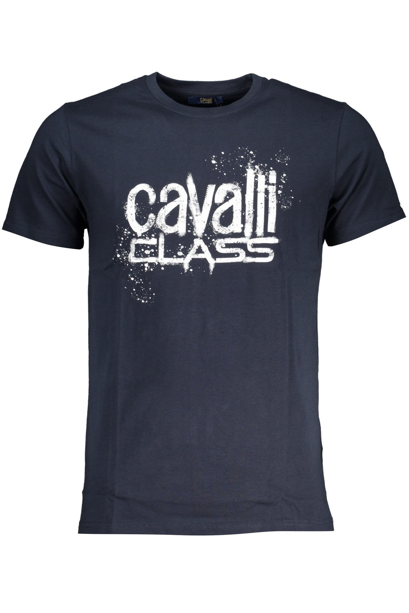 Cavalli Class T-Shirt Herren T-Shirt Blau mit Logo-Print, Rundhals &. € 42,99