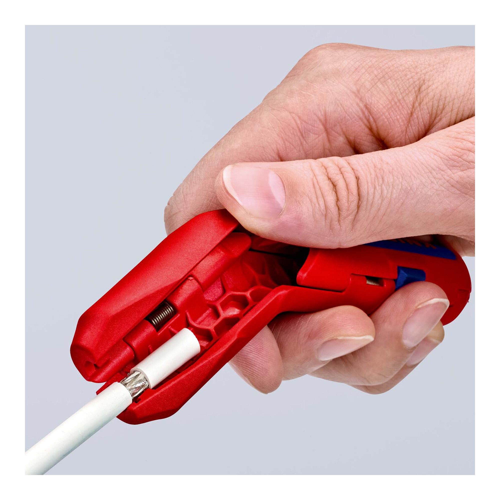 Knipex Abmantelungszange KNIPEX 16 95 01 SB ErgoStrip® Universal-Abmantelungswerkzeug für Recht