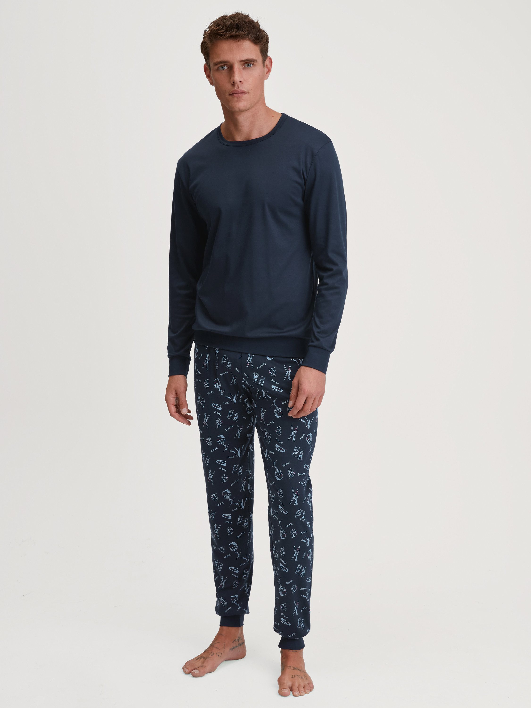 CALIDA Pyjama Relax Swiss Resort Herren (2 tlg) günstig online kaufen