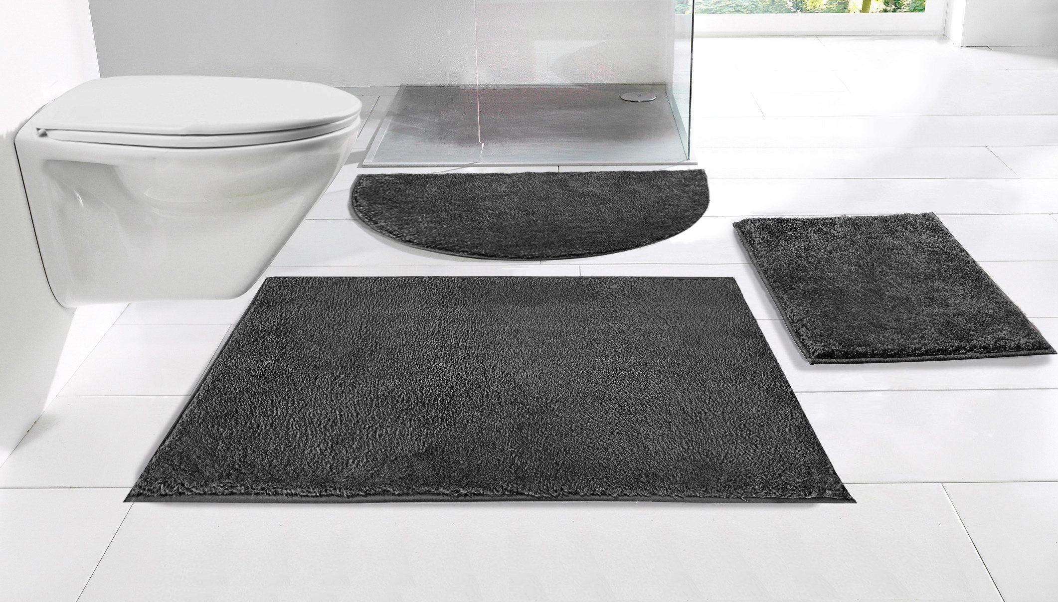 my home Badematte Juna, Badteppich, Höhe 15 mm, rutschhemmend beschichtet, günstig online kaufen