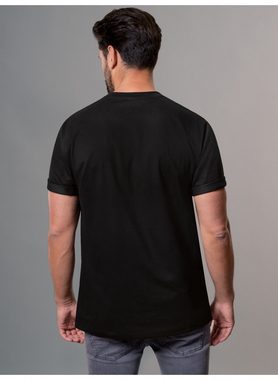 Trigema T-Shirt TRIGEMA T-Shirt mit Neon-Print (1-tlg)