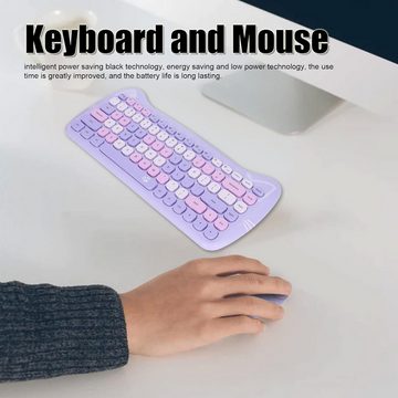 Dpofirs Einzigartige Filmtechnologie Tastatur- und Maus-Set, Innovative Technologie verbesserte Nutzungszeiten, Komfortables Design