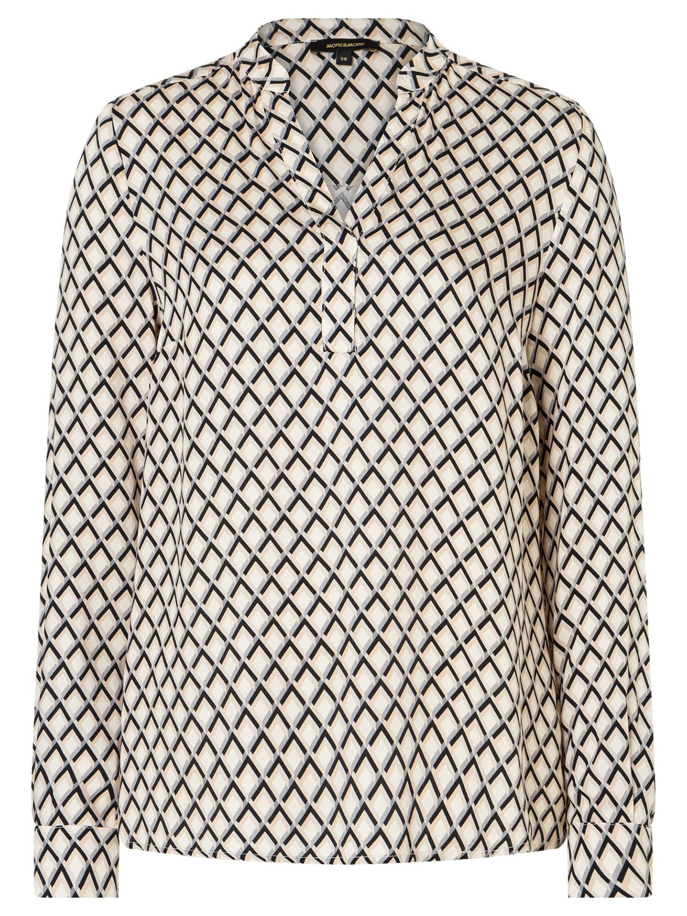 MORE&MORE Langarmbluse (1-tlg) Falten