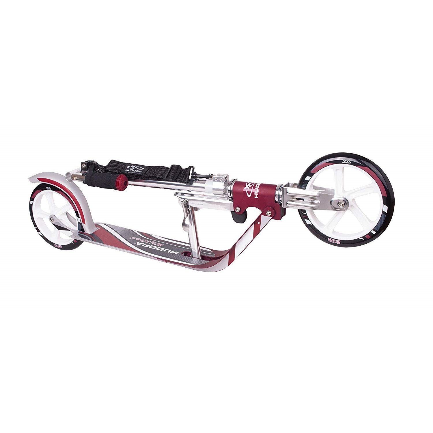 Hudora Scooter 14764/01 Big Wheel 205, magenta / silber – Bild 3 von 5
