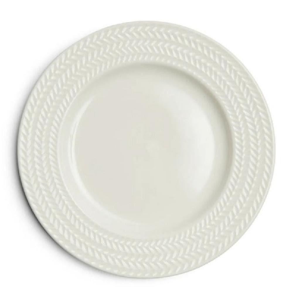 Rivièra Maison Frühstücksteller Teller Plate (20cm) Breakfast Weiß Bellecôte