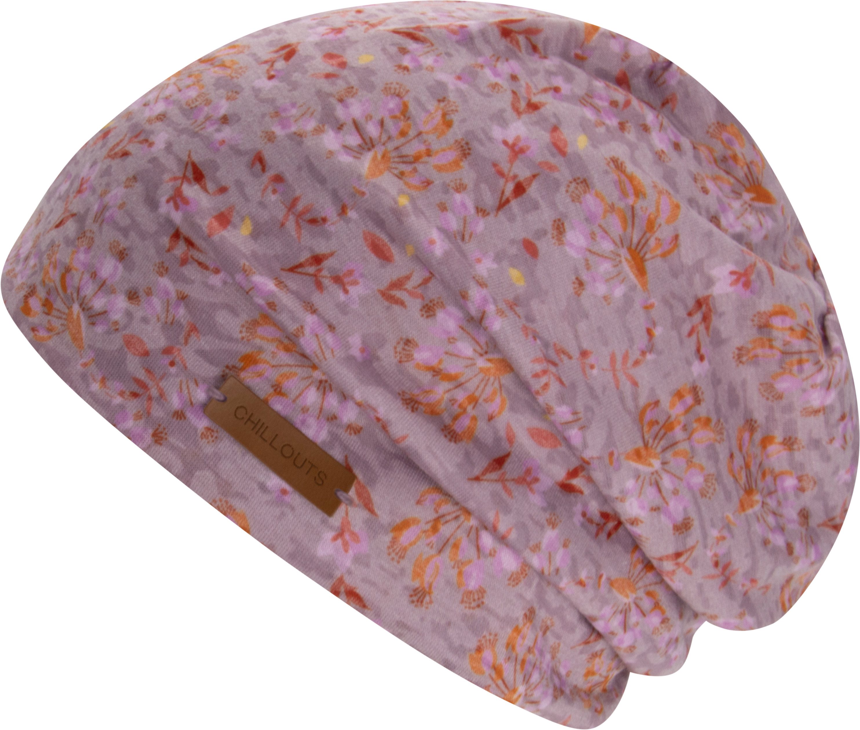chillouts Beanie Linz Hat Feminine Beanie mit verspieltem Blütenprint