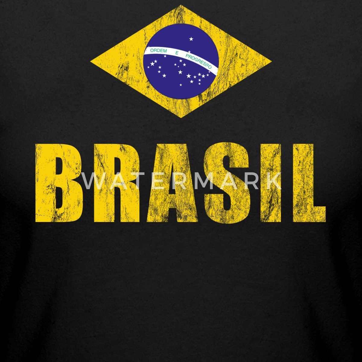 Spreadshirt T-Shirt Brasilien Fußball Retro Crop Top (1-tlg)