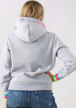 Zwillingsherz Hoodie Always Happy Hoodiebänder mit Aufdruck