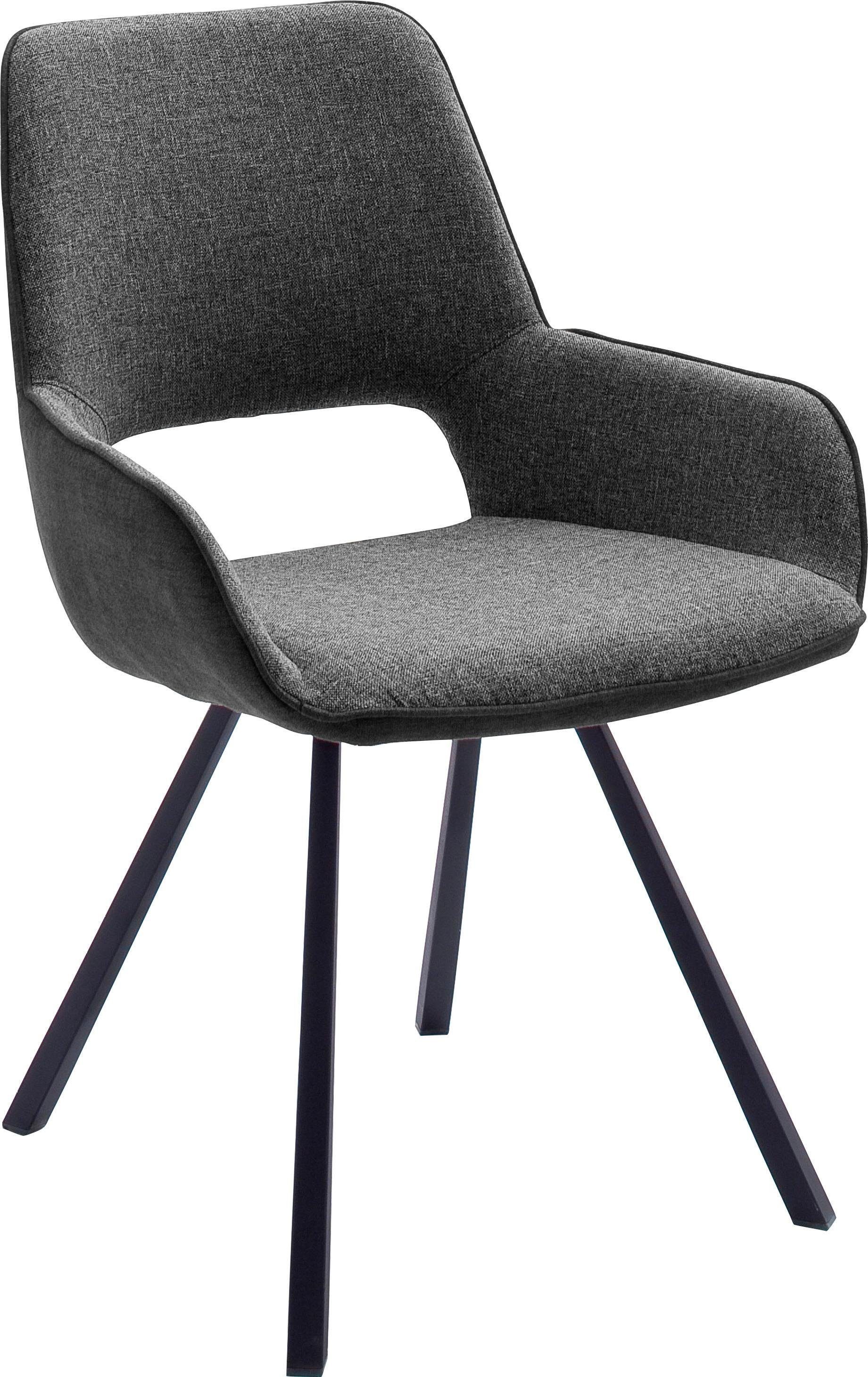 MCA bis furniture (Set, charcoal Kg Stuhl Parana 120 charcoal belastbar St), | 2 4-Fußstuhl