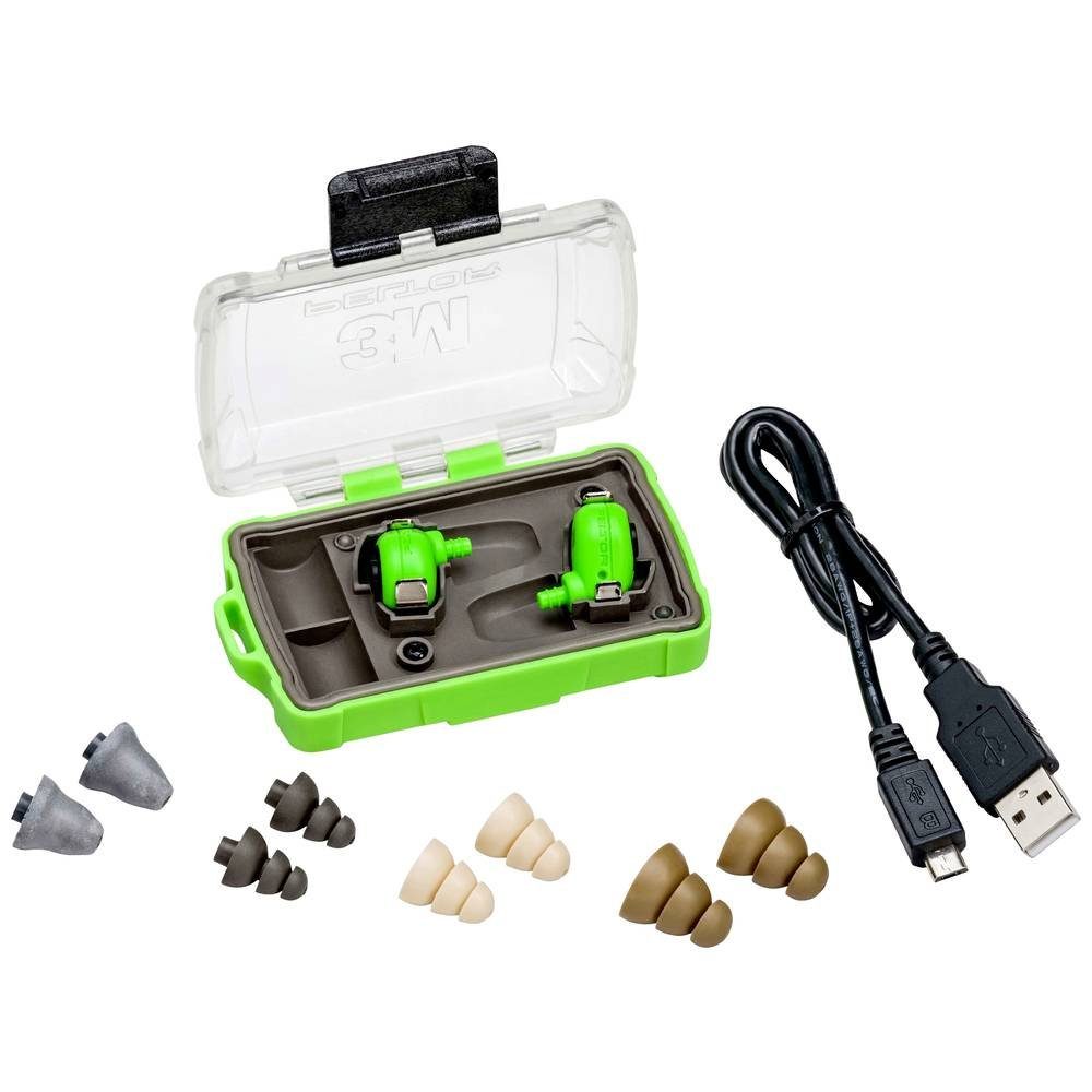 3M Gehörschutzstöpsel Elektronischer Gehörschutzstöpsel EEP-100 EU, inkl. Box, inkl. Ladestation