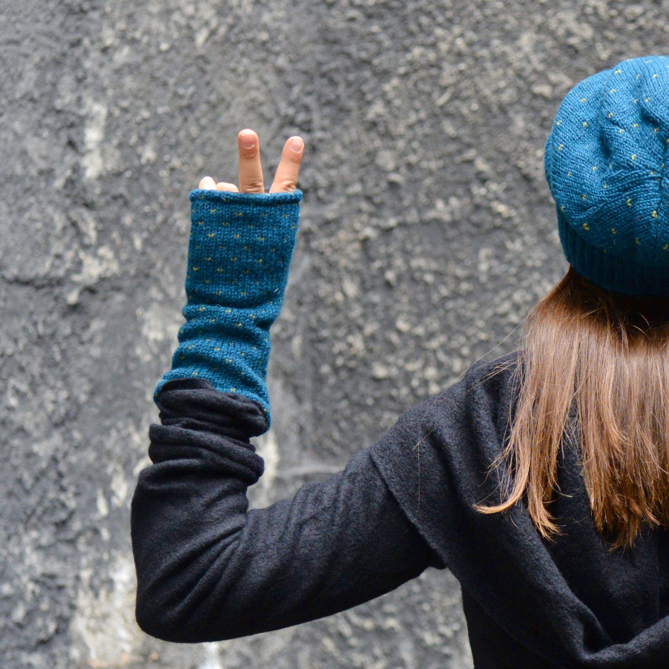 McRon Armstulpen Pulswärmer Modell Ines Mit Daumen, mit hohem Schurwoll-Ant günstig online kaufen