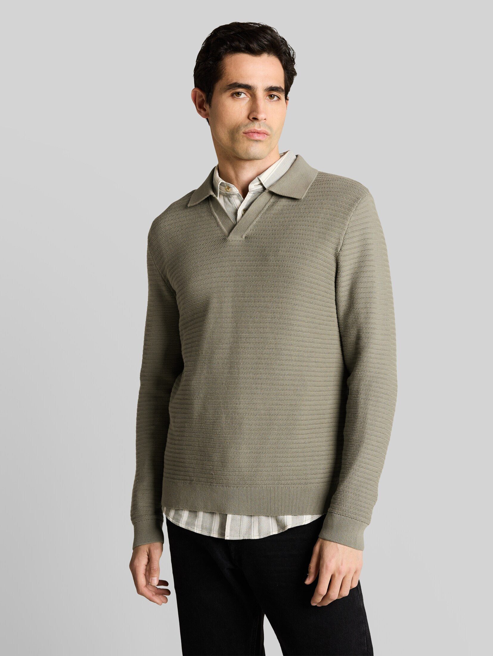 TOM TAILOR Strickpullover Pullover & Strickjacken Strickpullover mit Polokragen