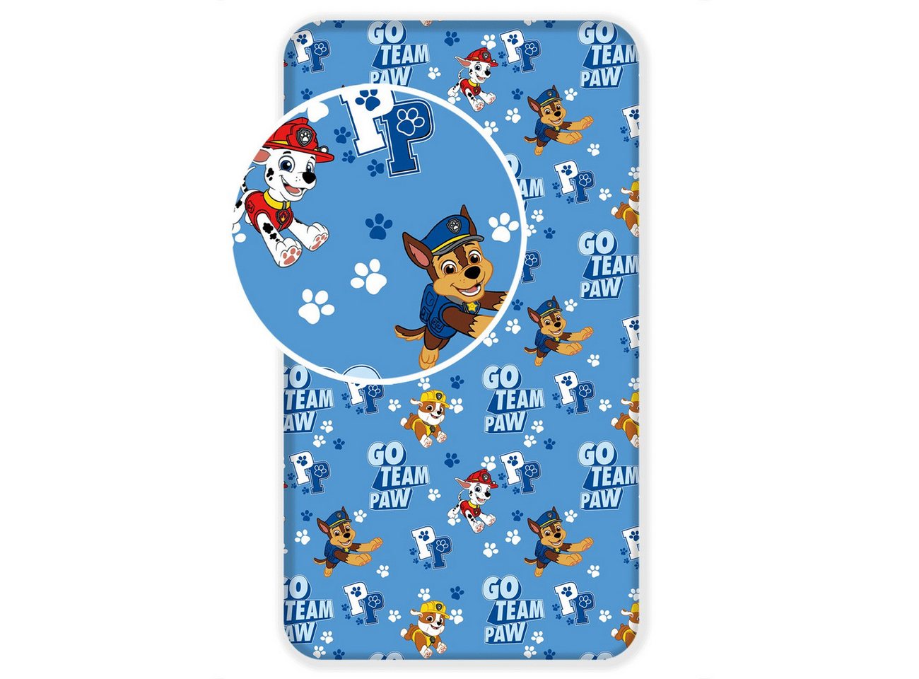 PAW PATROL Spannbettlaken Kuschelige Bettwäsche Polyester, 90x200 + 25 cm
