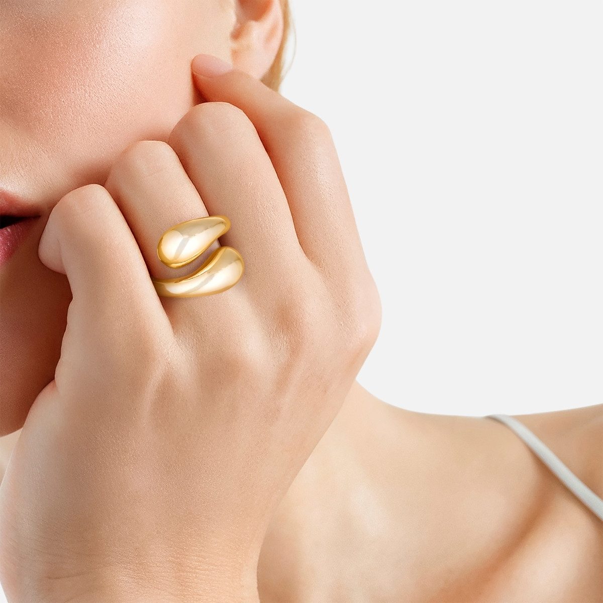 Yokoamii Fingerring gelbgold günstig online kaufen