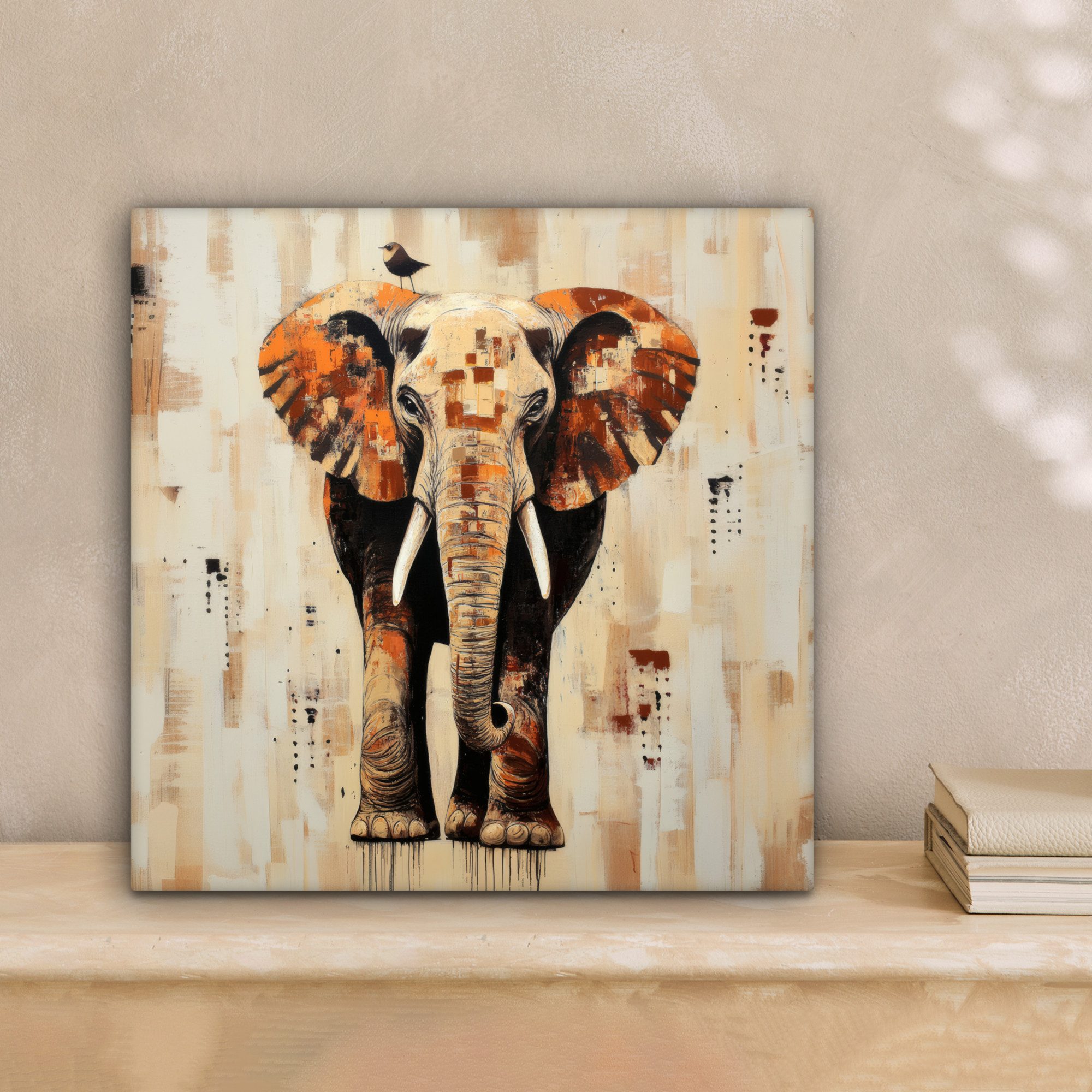 OneMillionCanvasses® Leinwandbild Elefant - Rüssel - günstig online kaufen