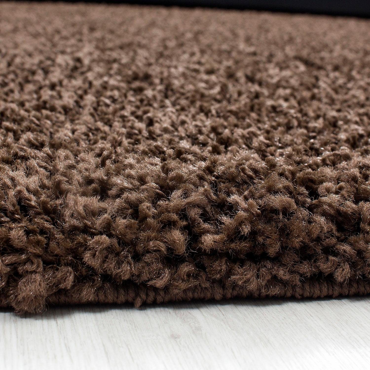 Ayyildiz Teppiche Hochflor-Teppich Life Shaggy 1500, auch als Läufer und in Rund erhältlich, rund, Höhe: 30 mm, Langflor, uni, große Farb- und Größenauswahl. Wohnzimmer, alle Räume