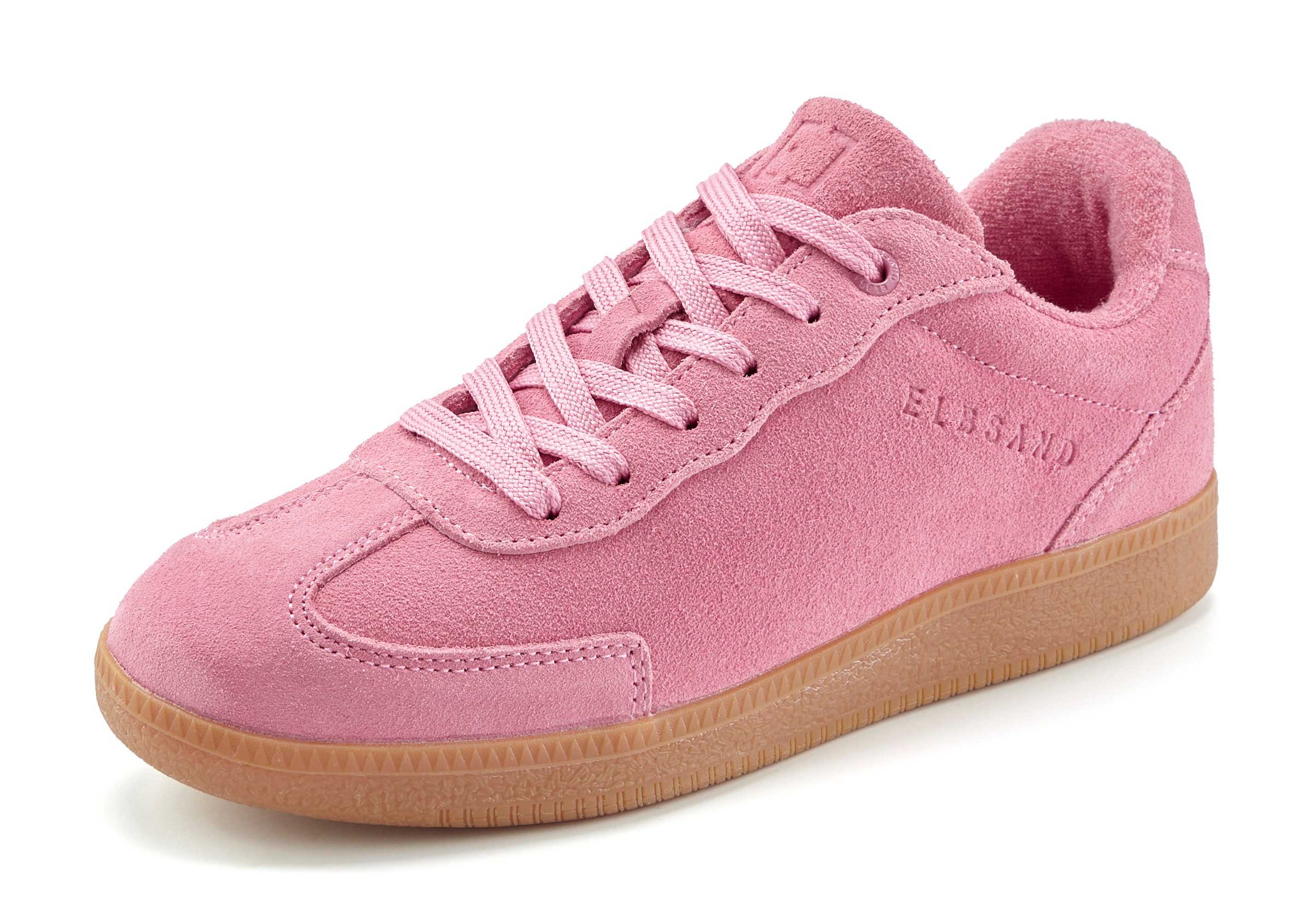 Elbsand Freizeitschuh, Schnürschuh, Turnschuh, Retro Sneaker, Lederschuh Sneaker Ledersneaker, Schnürhalbschuh aus Leder im modernen Retro Look