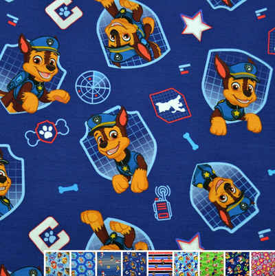 MAGAM-Stoffe Stoff "Paw Patrol", Kinder Jersey ÖKO-TEX Meterware ab 50cm