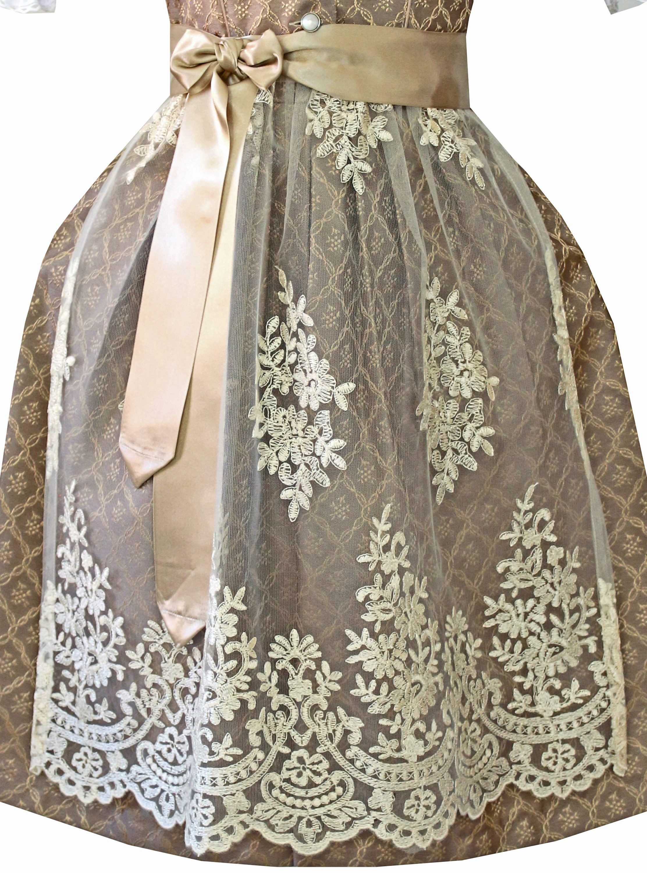 Alpenmärchen Dirndl Kinderdirndl Nele in Hellbraun - ALM-K971