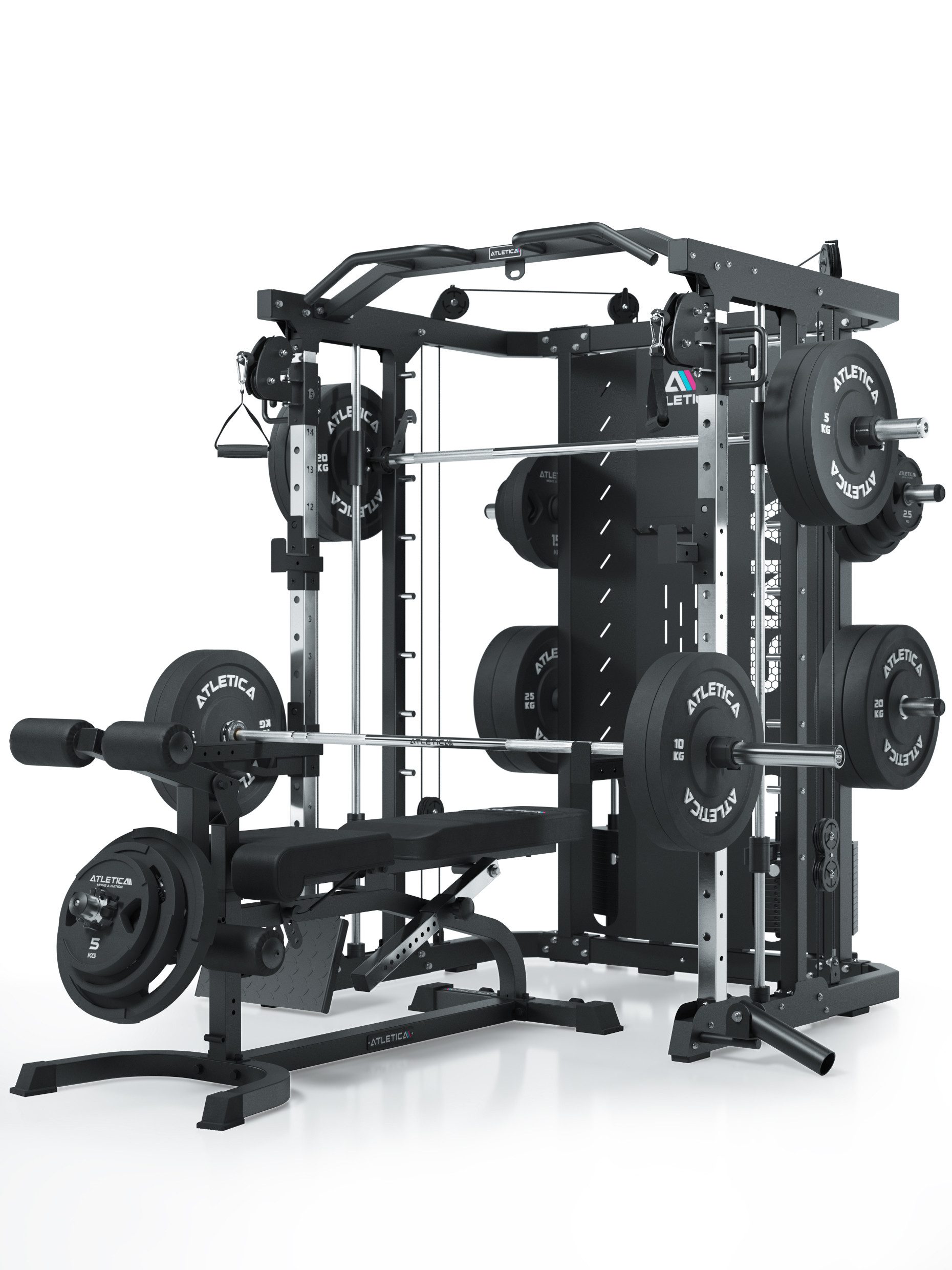 ATLETICA Kraftstation SWAT Multipresse, Performance Version, 2 x 75 kg Gewichte