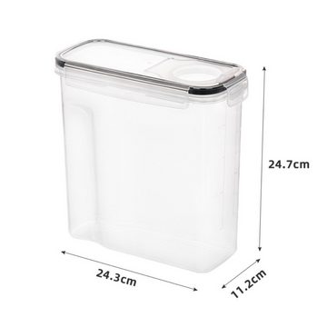 Caterize Vorratsdose 4L Luftdicht 4er Set Aufbewahrungsbox Küche mit Deckel Vorratsbehälter, PP-Kunststoff, (1-tlg)