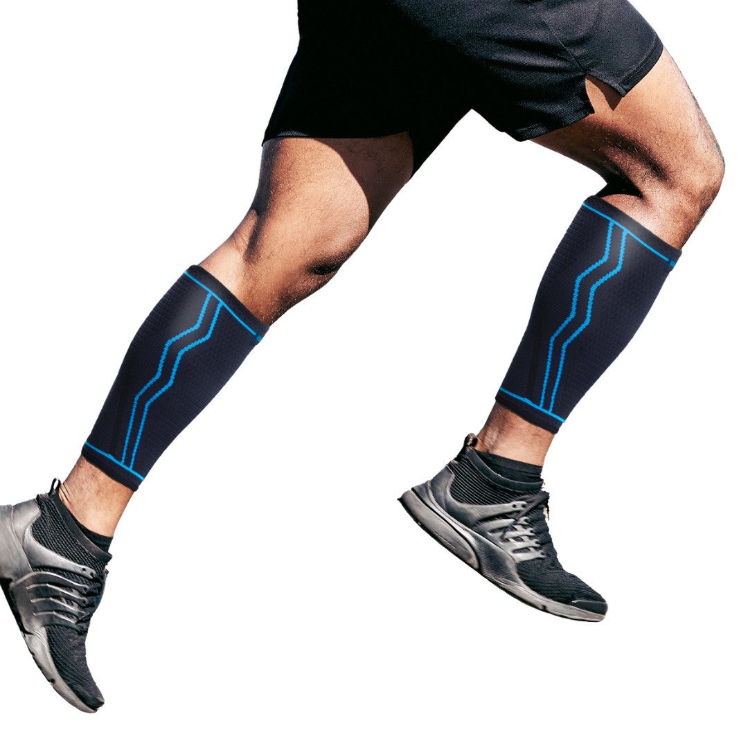 AGILE NOW Stützbandage Wadenbandage (Paar), Stabilisiert & Entlastet (Wadenbandagen, Kompression für die Waden), Wadenbandagen Atmungsaktiv & Rutschfest