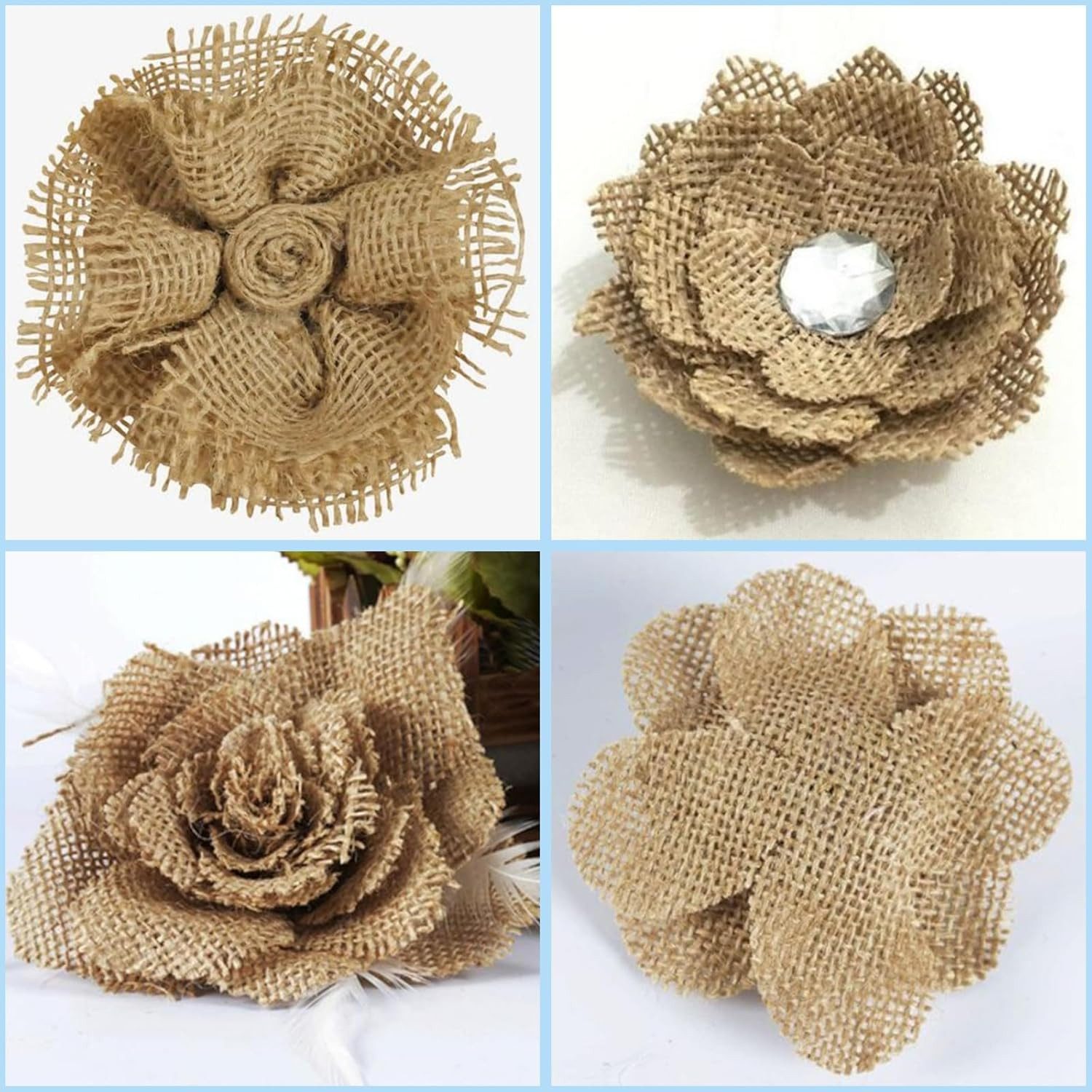 BYSURE Tischläufer (1-tlg), Jute Tischläufer Natur Leinen-Jutestoff TischDeko Vintage Zuschneidbar