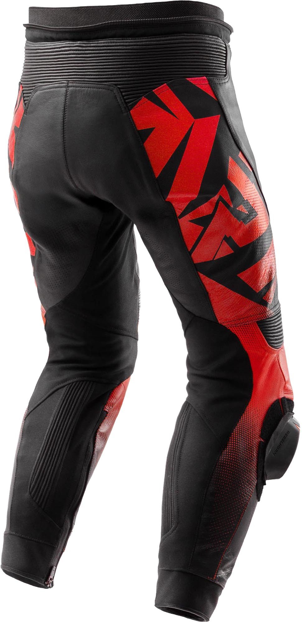 Rebelhorn Motorradhose Inferno Motorrad Lederhose Verbindungsreißverschluss,Hüftprotektoren enthalten,Knieprotektor