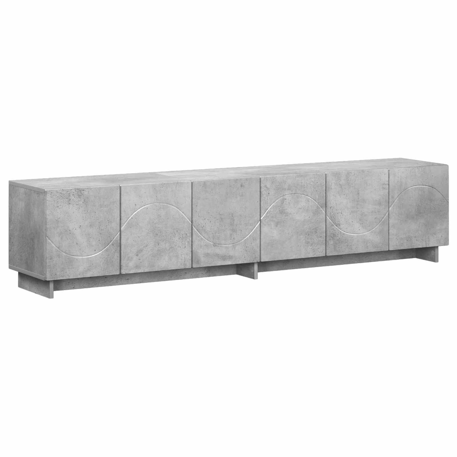 vidaXL TV-Schrank TV-Lowboard 180 x 34,5 x 40 cm Betongrau Holzwerkstoff (1-St)