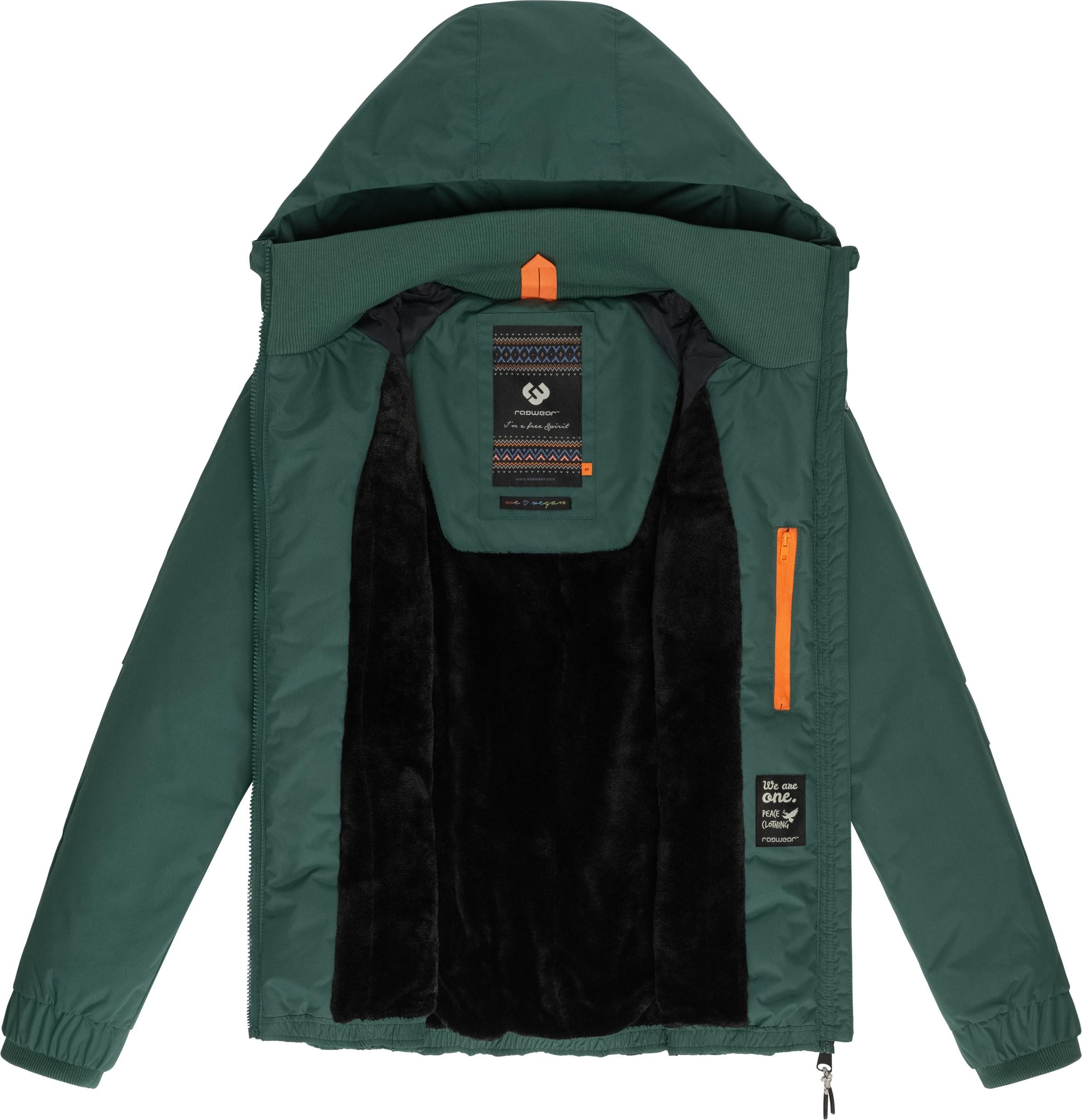 Ragwear Winterjacke Dizzie Warm Wasserdichte Damen Jacke mit Kapuze