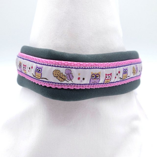 Doppelmoppel Hunde-Halsband Hundehalsband kleine Hunde, Zugstopp Neopren 42 cm, Neopren, HANDMADE IN GERMANY