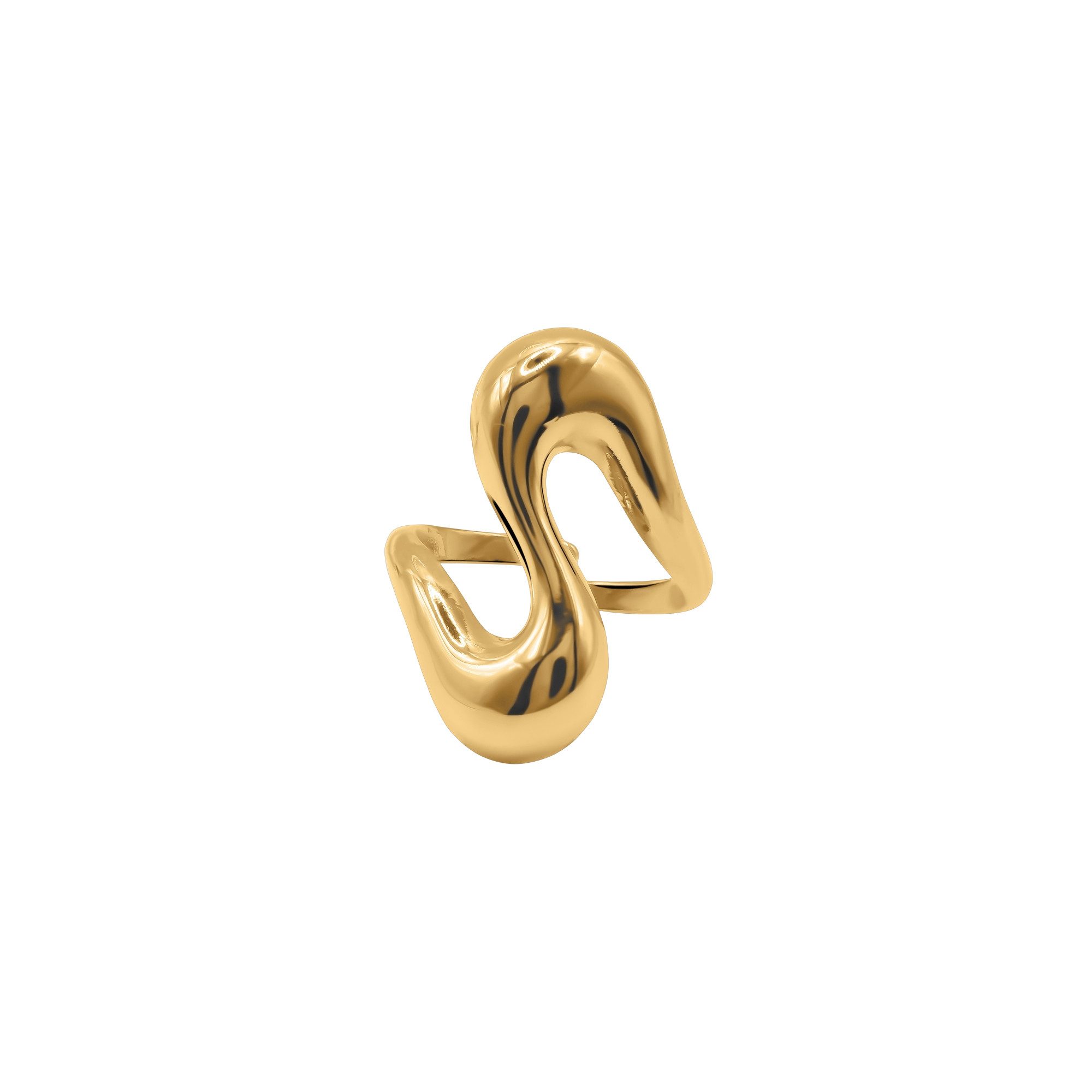 Heideman Fingerring Cyra goldfarben (Ring, 1-tlg., inkl. Geschenkverpackung), größenverstellbarer Ring